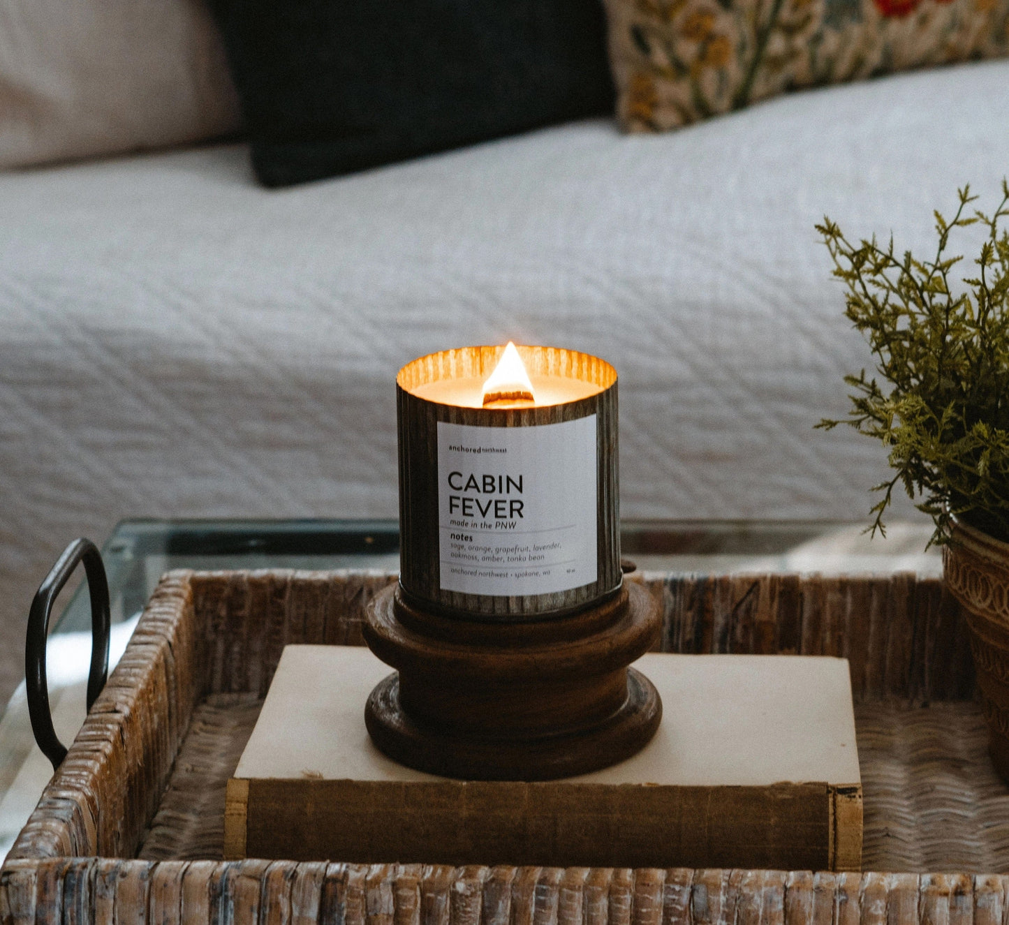 Cabin Fever Farmhouse Wood Wick Candle